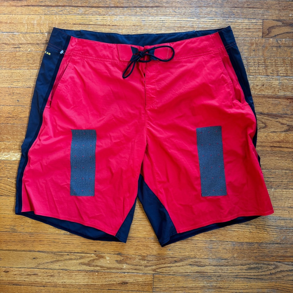 Reebok CrossFit Kevlar Training Shorts Mens 38" Red Navy Blue Ripstop Gym‎ XL
